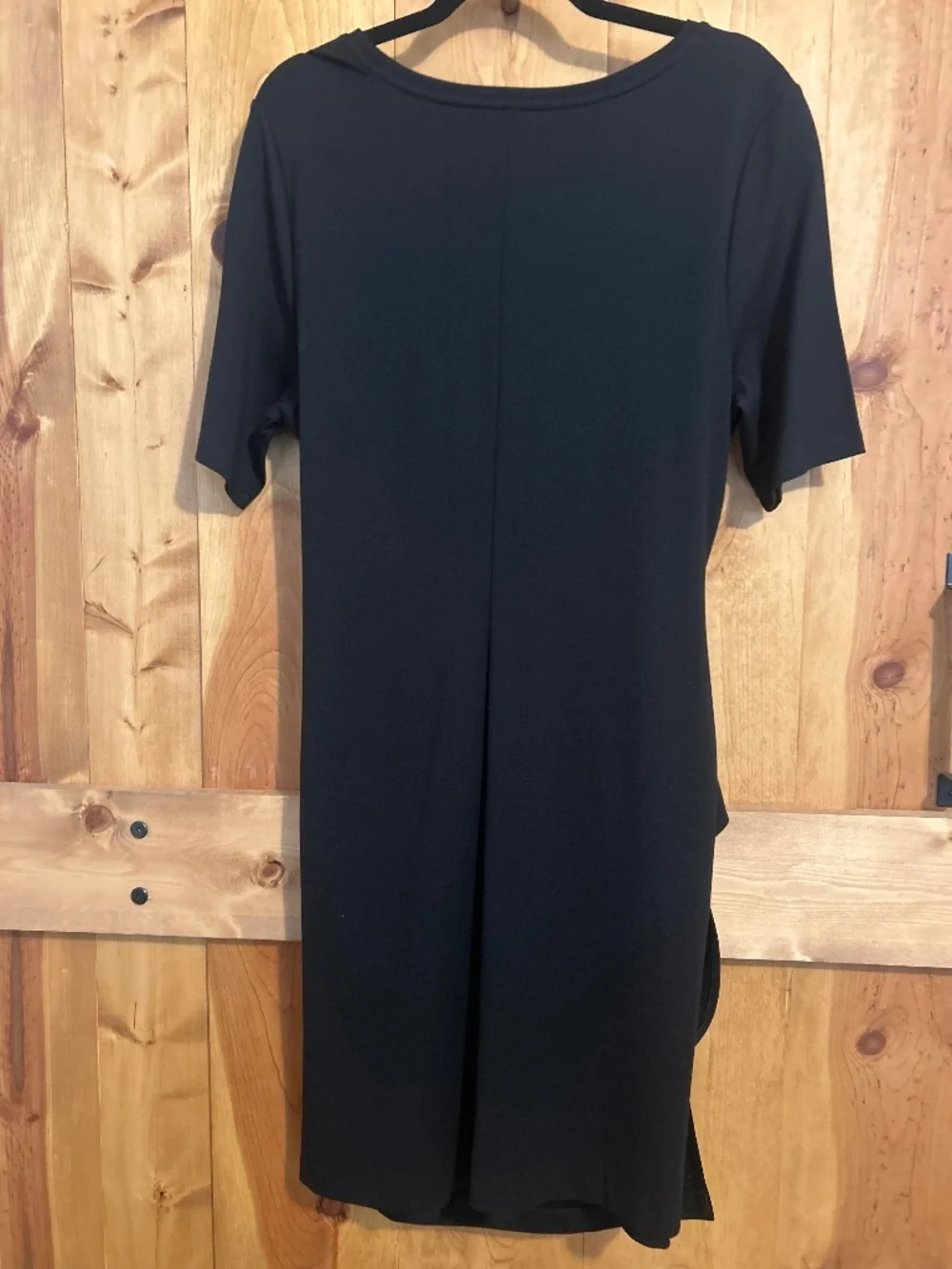 Tribal Black Knit Wrap Dress